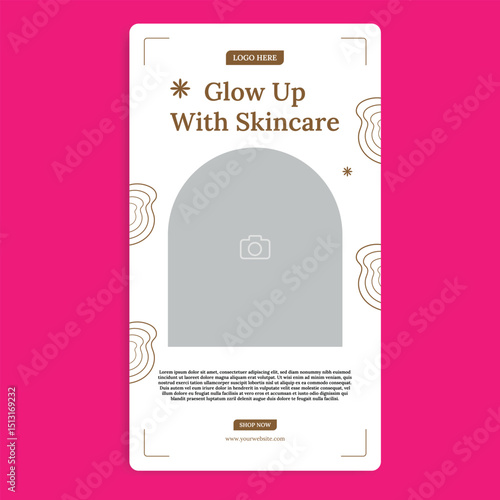 Skincare,Cosmetic, and Beauty Care Social Media Story Template