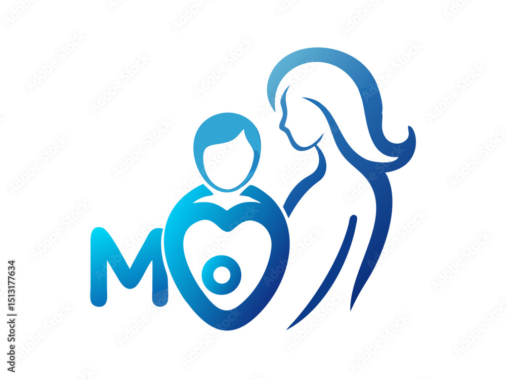 Simple black and white illustration of a mother holding a baby, perfect for Mother's Day designs. Simple black and white illustration of a mother holding a baby, perfect for Mother's Day designs.