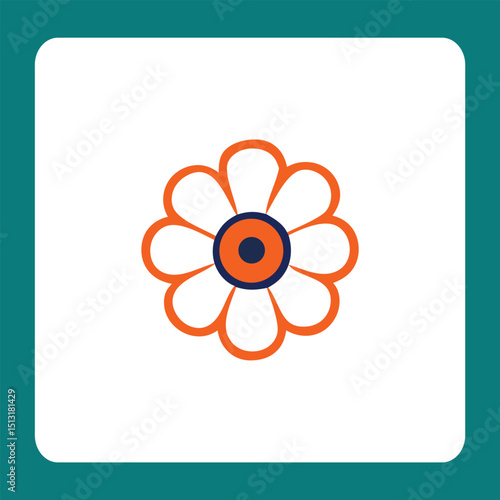 vector illustration of an abstract flower