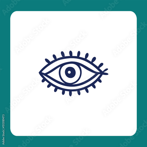 human eye vector illustration