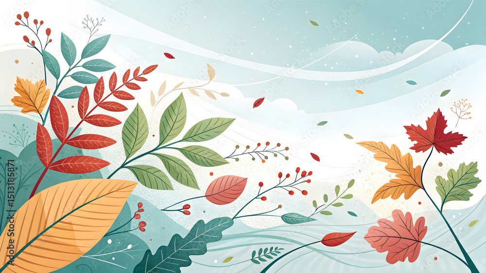 seamless pattern with autumn leaves seamless pattern with autumn leaves