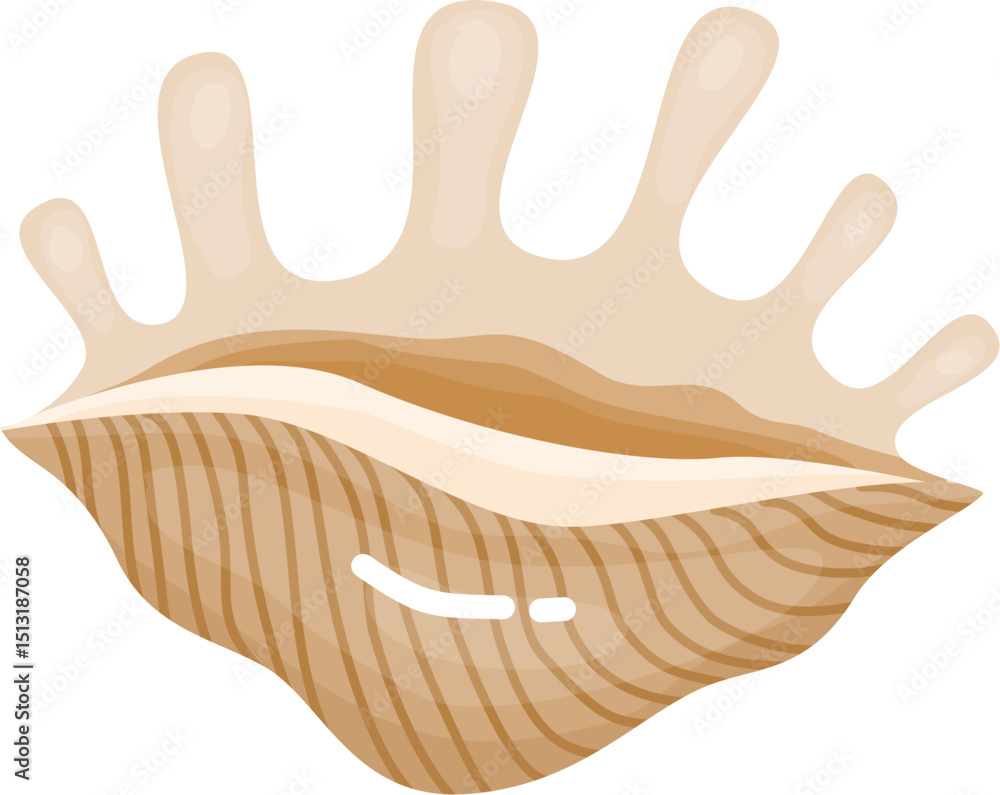 Obraz premium Seashell cartoon