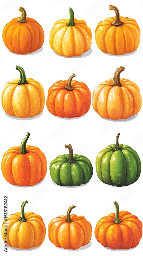 Various small pumpkins Various small pumpkins