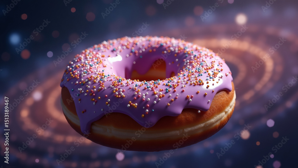 Fun Cosmic Themed Donuts With Bright Colors Fun Cosmic Themed Donuts With Bright Colors