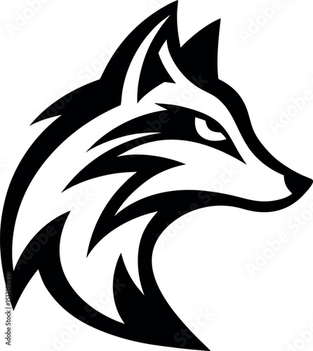 Fox, fox logo. Fox face Logo. 