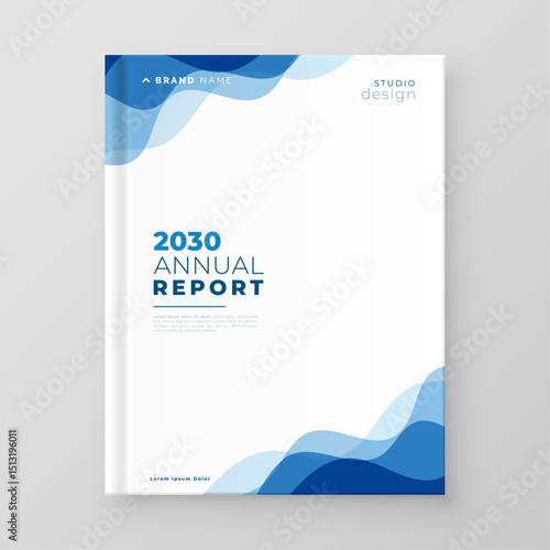 business style annual report brochure template design