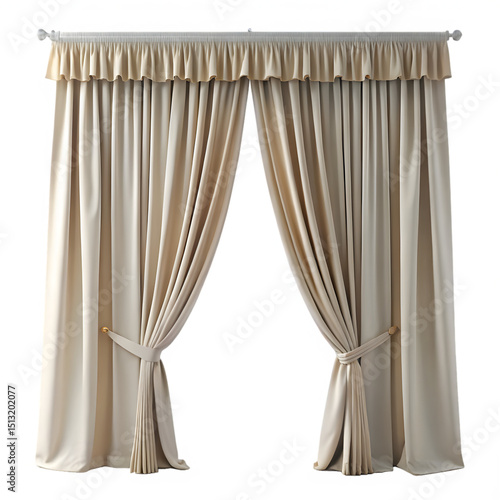 Curtain isolated on transparent background 