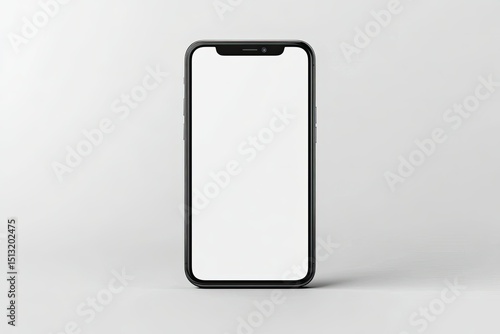 Vibrant Color Image of Psd Isolate Smartphone with Blank Screen Mockup Template