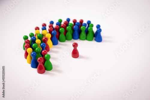 Fototapeta game piece meeple society play