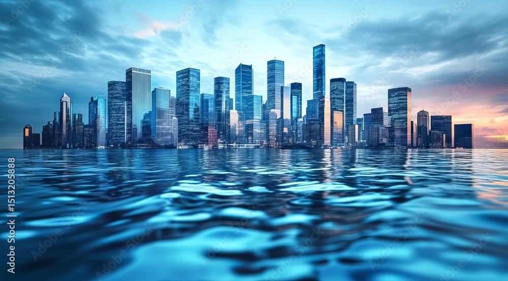 Fototapeta premium city in the sky