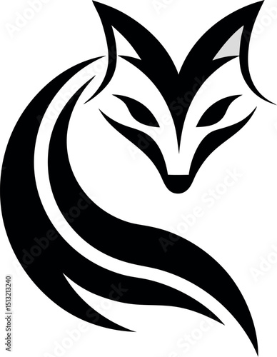 Fox face Logo. Fox head logo.