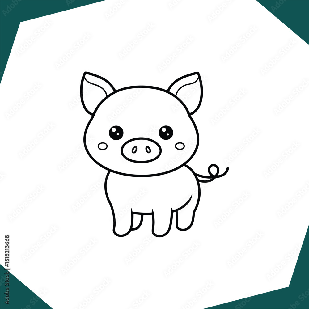 funny pig with a big smile funny pig with a big smile