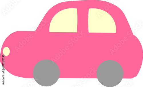 赤い車のイラスト