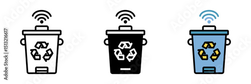 Smart Waste Bin is a tech-enabled trash container that sorts, tracks, or compresses waste.