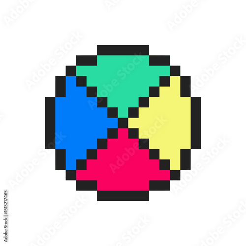 abstract circle pixel art for your needs