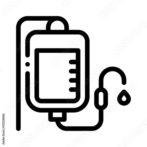 IV drip line icon