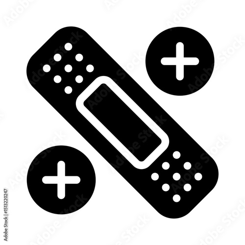 bandage glyph icon