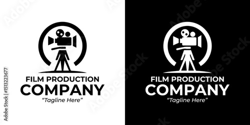 Stylish and Simple Film Production Logo for Branding and Business