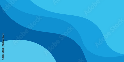 Abstract blue wave background. dynamic shape composition, subtle color gradations, suitable for your design templates such as poster, banner, Vector illustration eps10