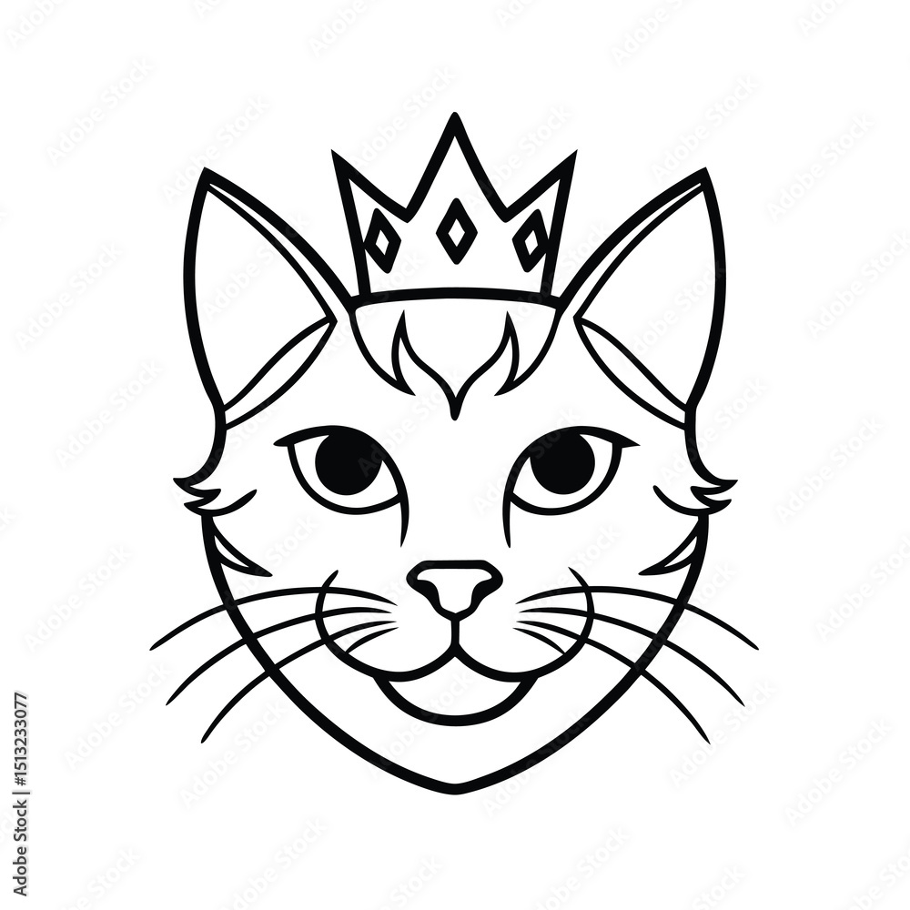 Fototapeta premium vector illustration of a cat