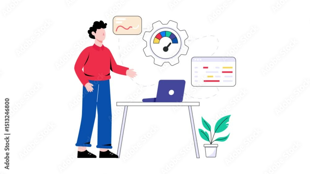 Performance Testing 2D Flat Animation. Performance Testing 2D Flat Animation.