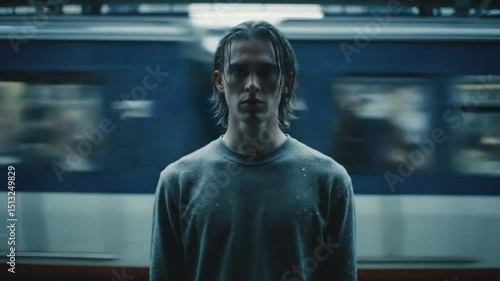 Emotional Breakdown Alone in Public Space
Visual Representation of Anxiety in Daily Life
