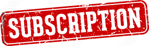 subscription rectangular sign. subscription stamp