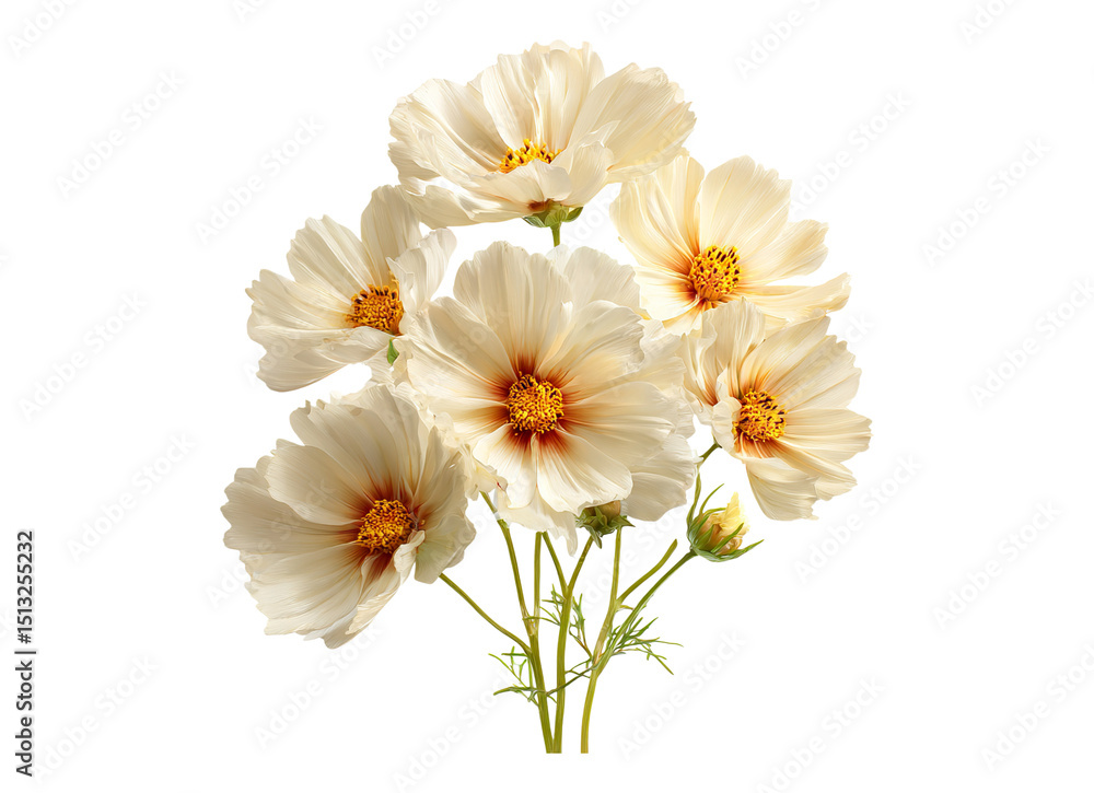 Fototapeta premium Cream Cosmos Bouquet