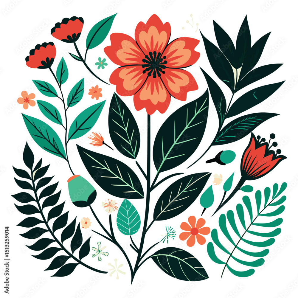 Fototapeta premium seamless floral pattern