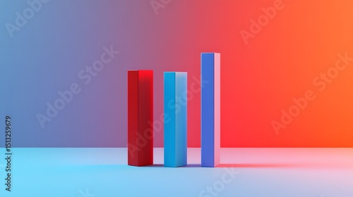 A 3D illustration of bar graphs representing revenue streams