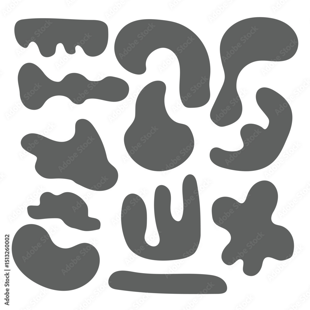 Hand drawn abstract shapes collection Hand drawn abstract shapes collection