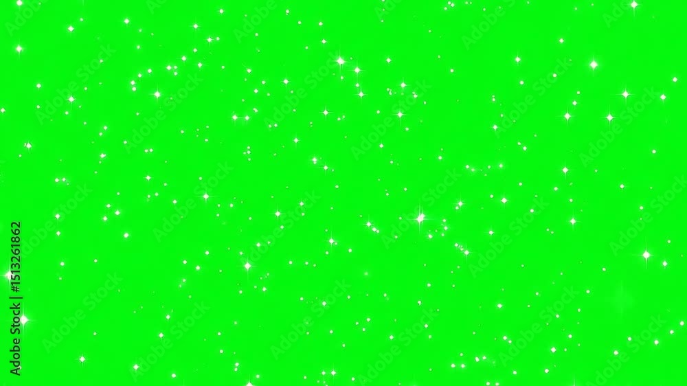 Winter Sparkle Abstract Background on Green Screen Winter Sparkle Abstract Background on Green Screen