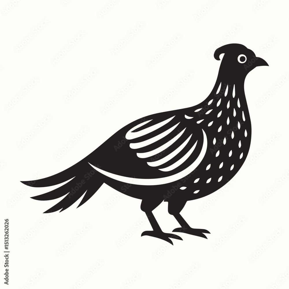 Fototapeta premium Bird Hornbill Cartoon Vector Illustration