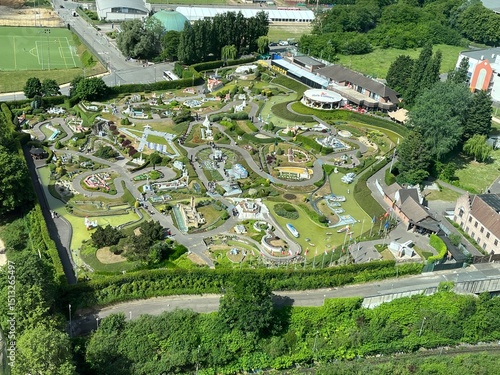 Mini Europe park from above