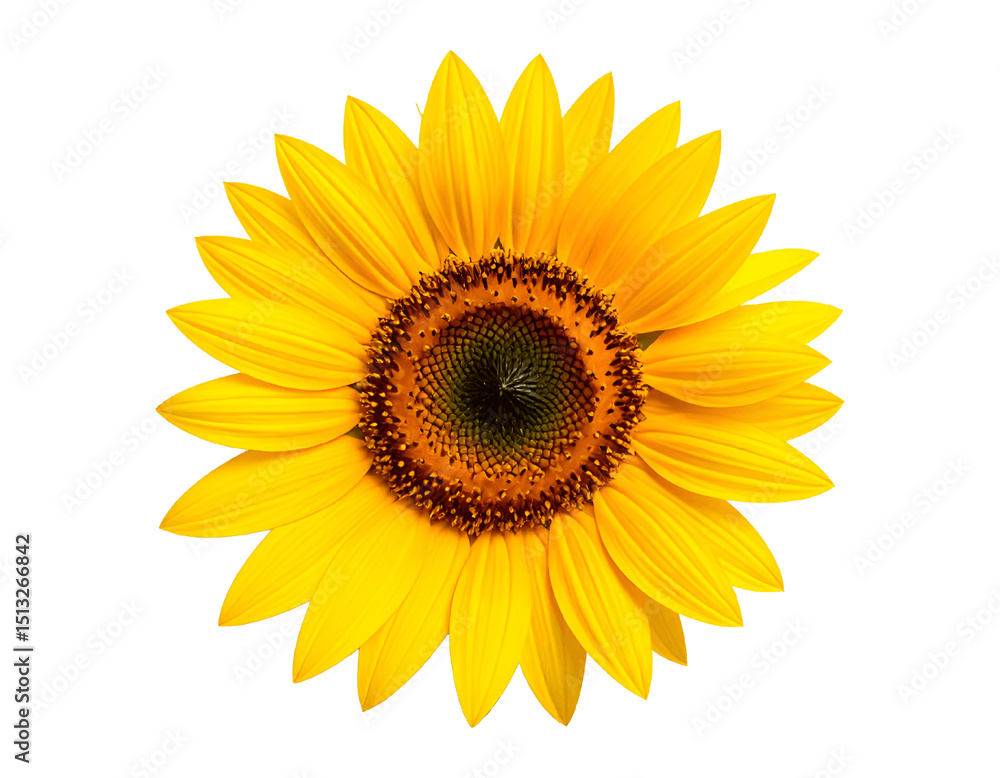 Sunflower isolated on transparent background Sunflower isolated on transparent background