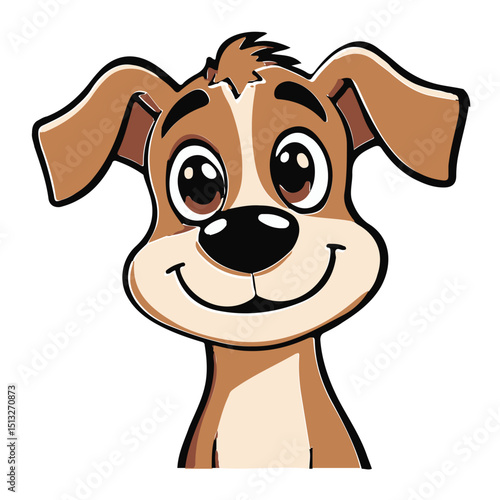 Dog icon design with colors that can be used as a symbol of a pet, animal, living creature, or other editing tool.