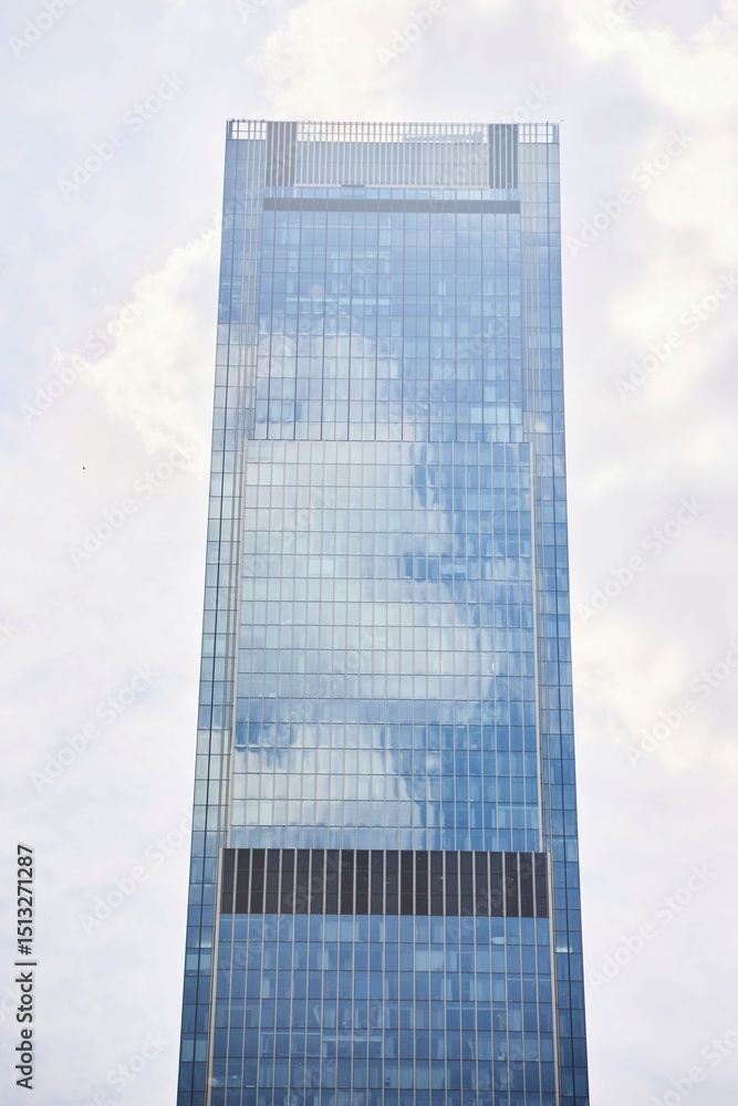 Skyscrapers in the center of Moscow. Close-up of the towers Skyscrapers in the center of Moscow. Close-up of the towers