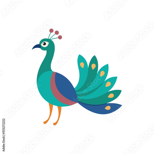 peacock vector
