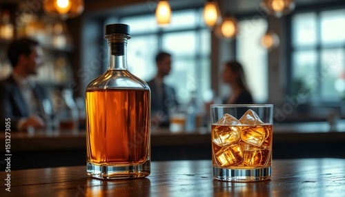 A Bottle and Glass Cup of Brandy.