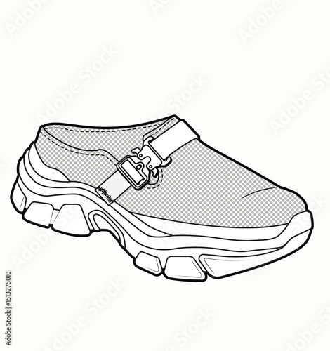 Sneaker illustration, sneaker drawing, adobe illustrator file, vector illustration, vector drawing of sneaker, footwear, fashion design, footwear illustration, fashion illustration, footwear design