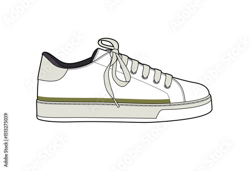 Sneaker illustration, sneaker drawing, adobe illustrator file, vector illustration, vector drawing of sneaker, footwear, fashion design, footwear illustration, fashion illustration, footwear design