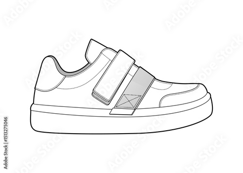 Sneaker illustration, sneaker drawing, adobe illustrator file, vector illustration, vector drawing of sneaker, footwear, fashion design, footwear illustration, fashion illustration, footwear design