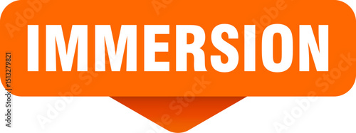immersion sticker. immersion sign on transparent background