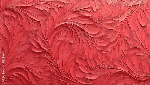 Abstract red floral pattern
