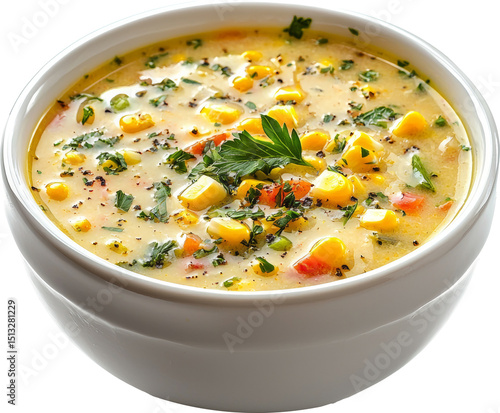 Wallpaper Mural corn soup in white bowl  Torontodigital.ca