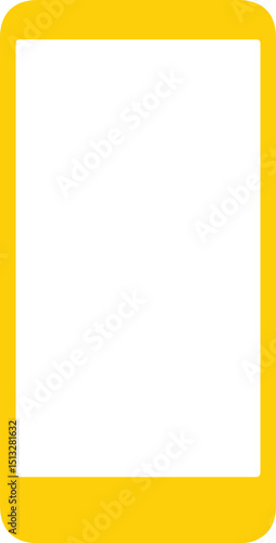 Mobile icon vector. Smartphone design similar to iPhone template.