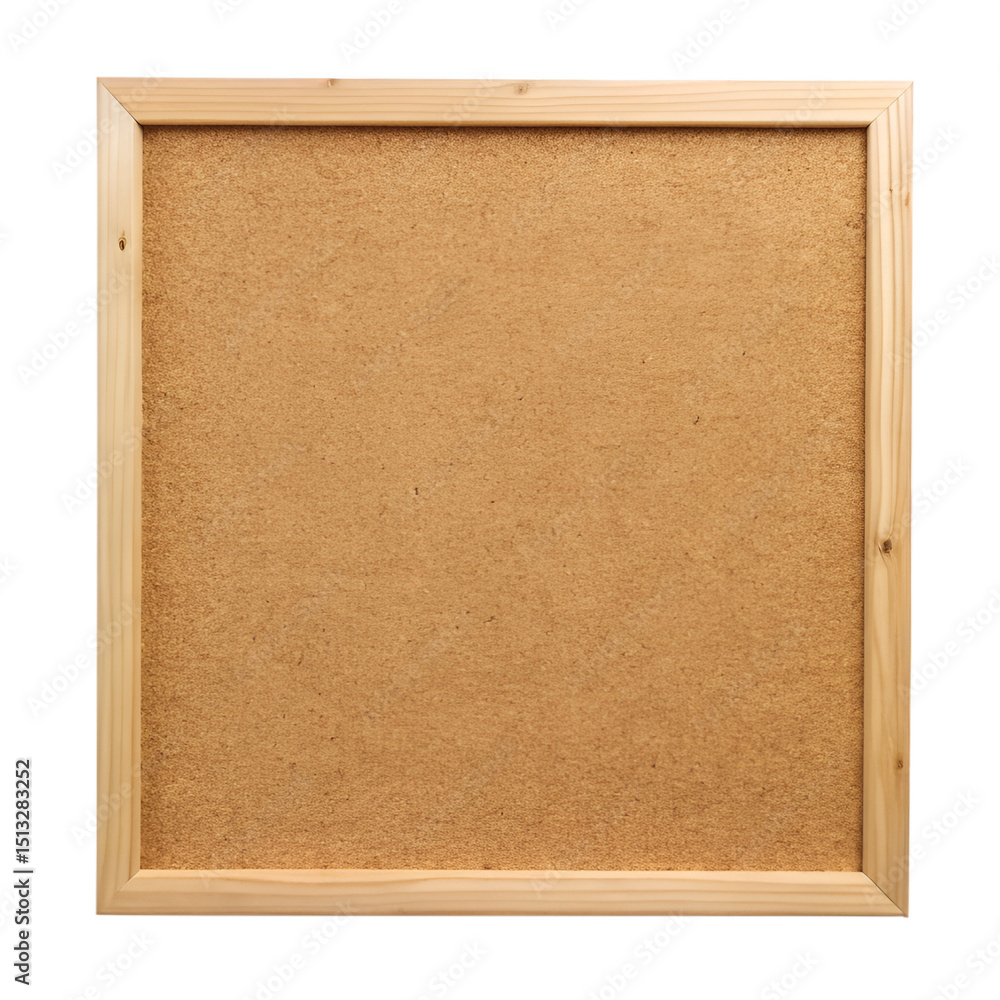 Fototapeta premium Bulletin board isolated on transparent background 