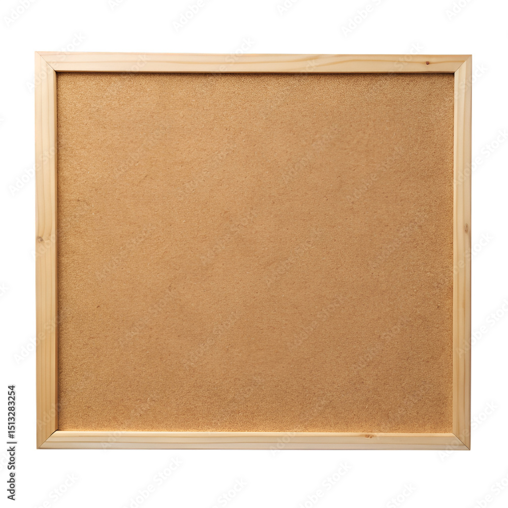 Fototapeta premium Bulletin board isolated on transparent background 