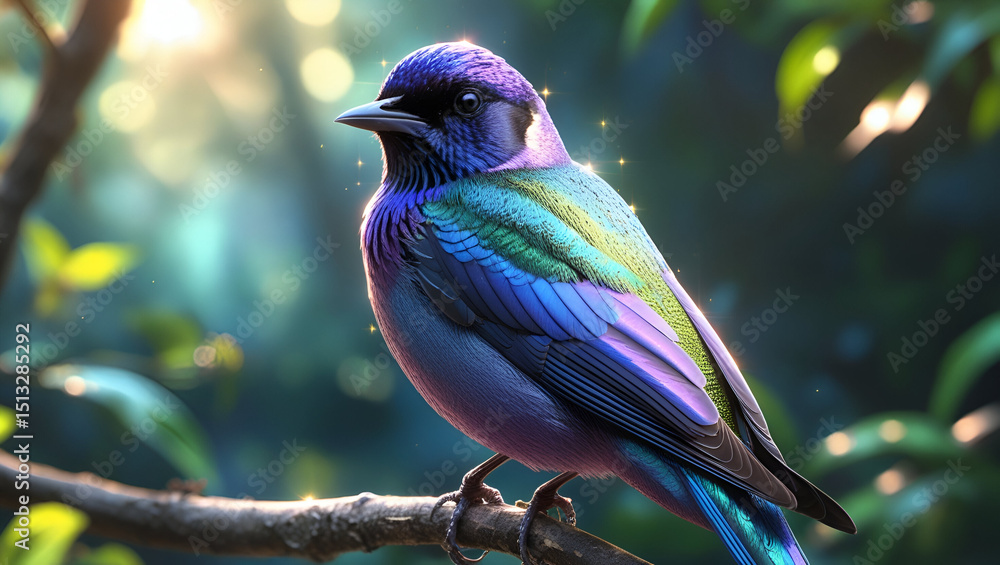 Obraz premium blue tit on branch