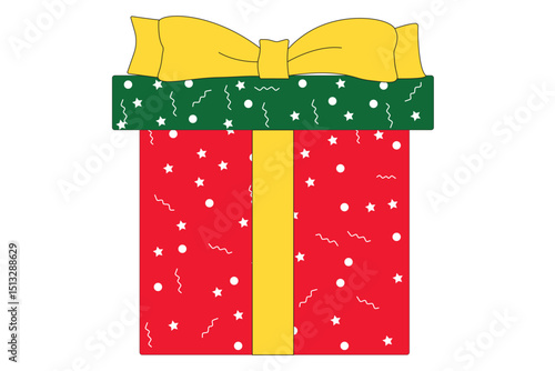 Gift box icon. Gifts and presents for holiday celebration and special sales offer. birthday celebration, special give away pack Isolated birthday or anniversary box with wrapping paper and ribbon bow.